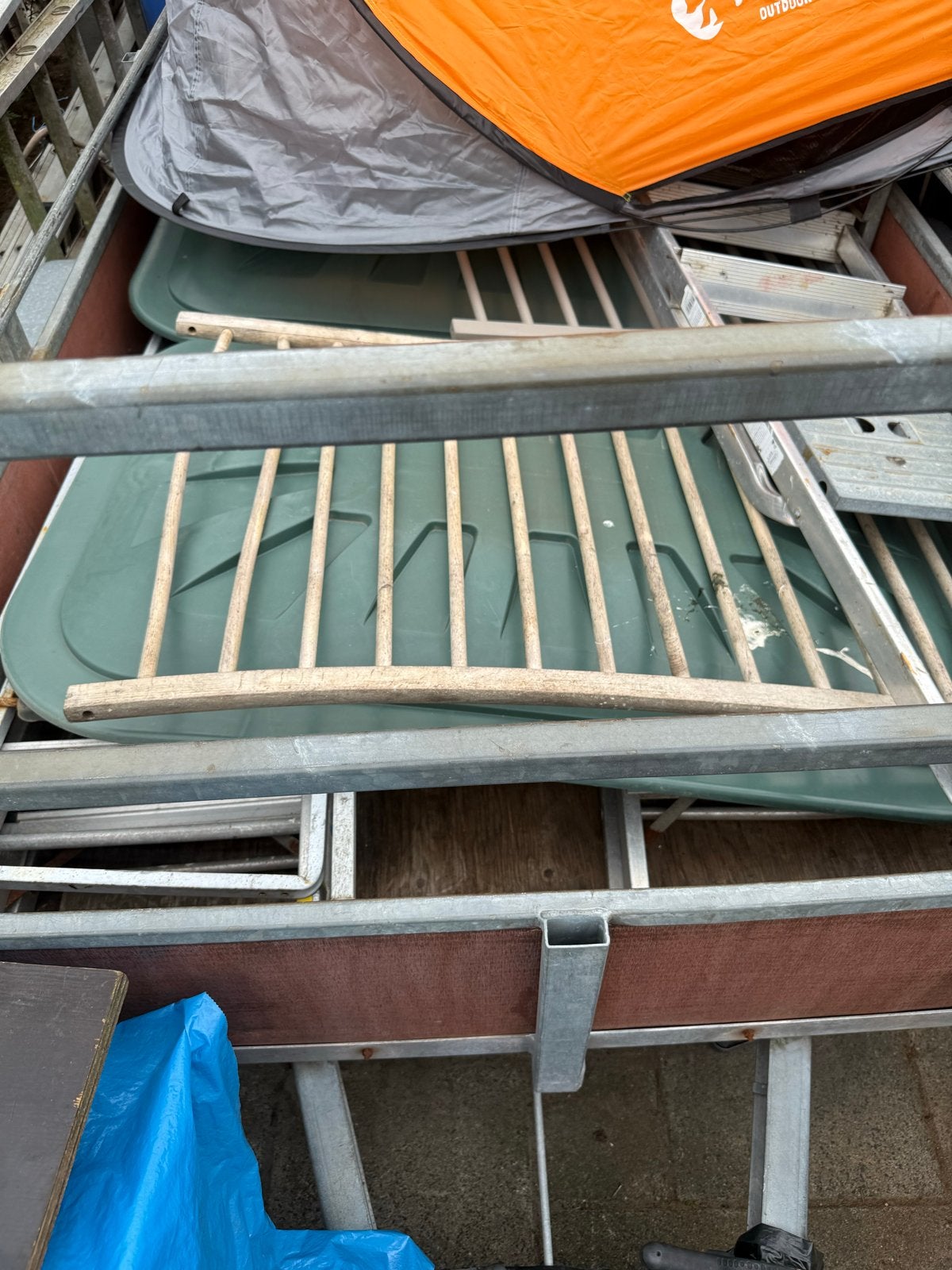Diverse Houten rek/traphek voor deur of hond, Gebruikt, Overige typen, Ophalen of Verzenden, Hout