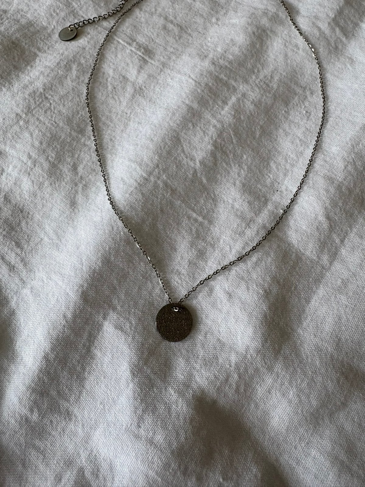 Ketting Go Dutch Label Day&Eve muntje coin zilver strass, Ophalen of Verzenden, Zilver, Met hanger