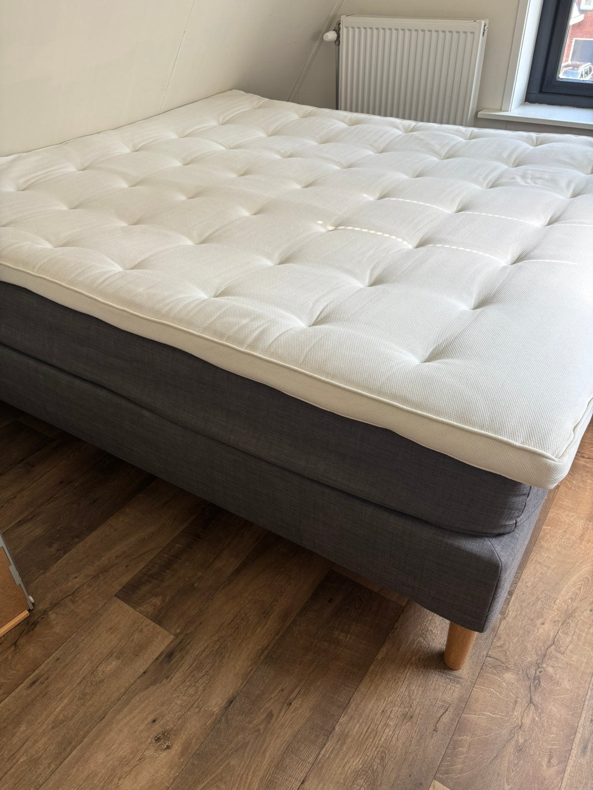 Ikea boxpring 180x200 met nieuwe topper, Ophalen, Zo goed als nieuw