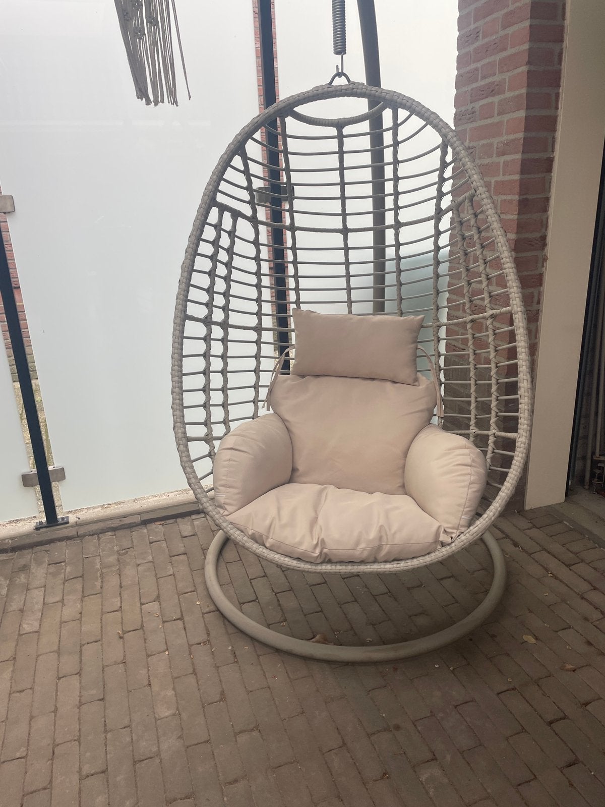 Hangstoel met standaard, Tuin en Terras, Ophalen, Zo goed als nieuw, Metaal