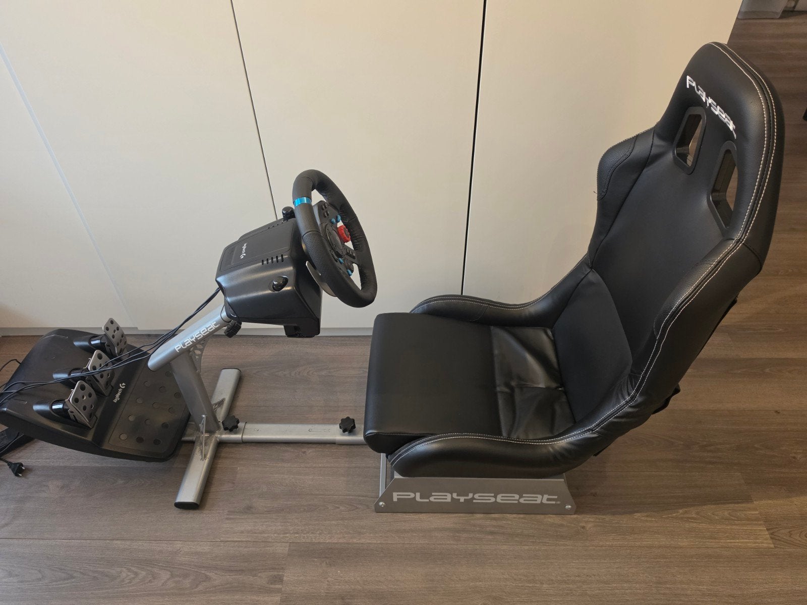 Playseat Evolution ActiFit Zwart ps4 & Logitech Racestuur, Ophalen, Racestoel, PlayStation, Zo goed als nieuw