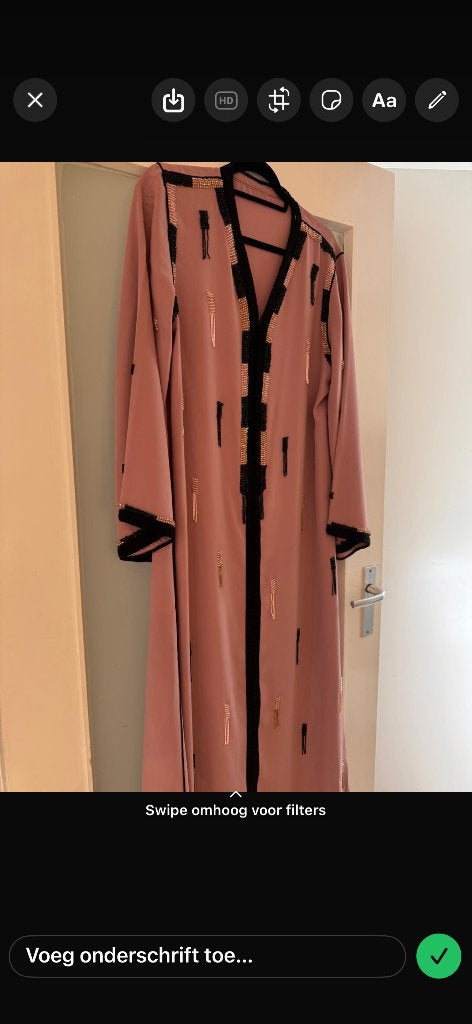 Marokkaanse kaftan., Maat 42/44 (L), Nieuw, Ophalen of Verzenden, Roze