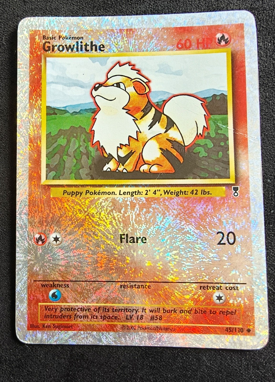Legendary Collection Growlithe 45/110 (reverse holo), Ophalen