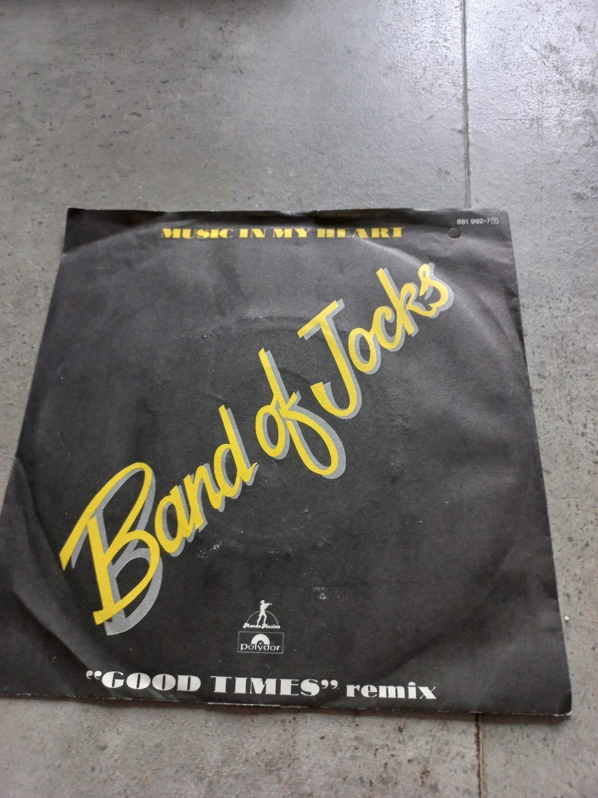 Band of Jocks - Music in My Heart / Good Times (remix), Ophalen of Verzenden, Gebruikt, 7 inch, Pop