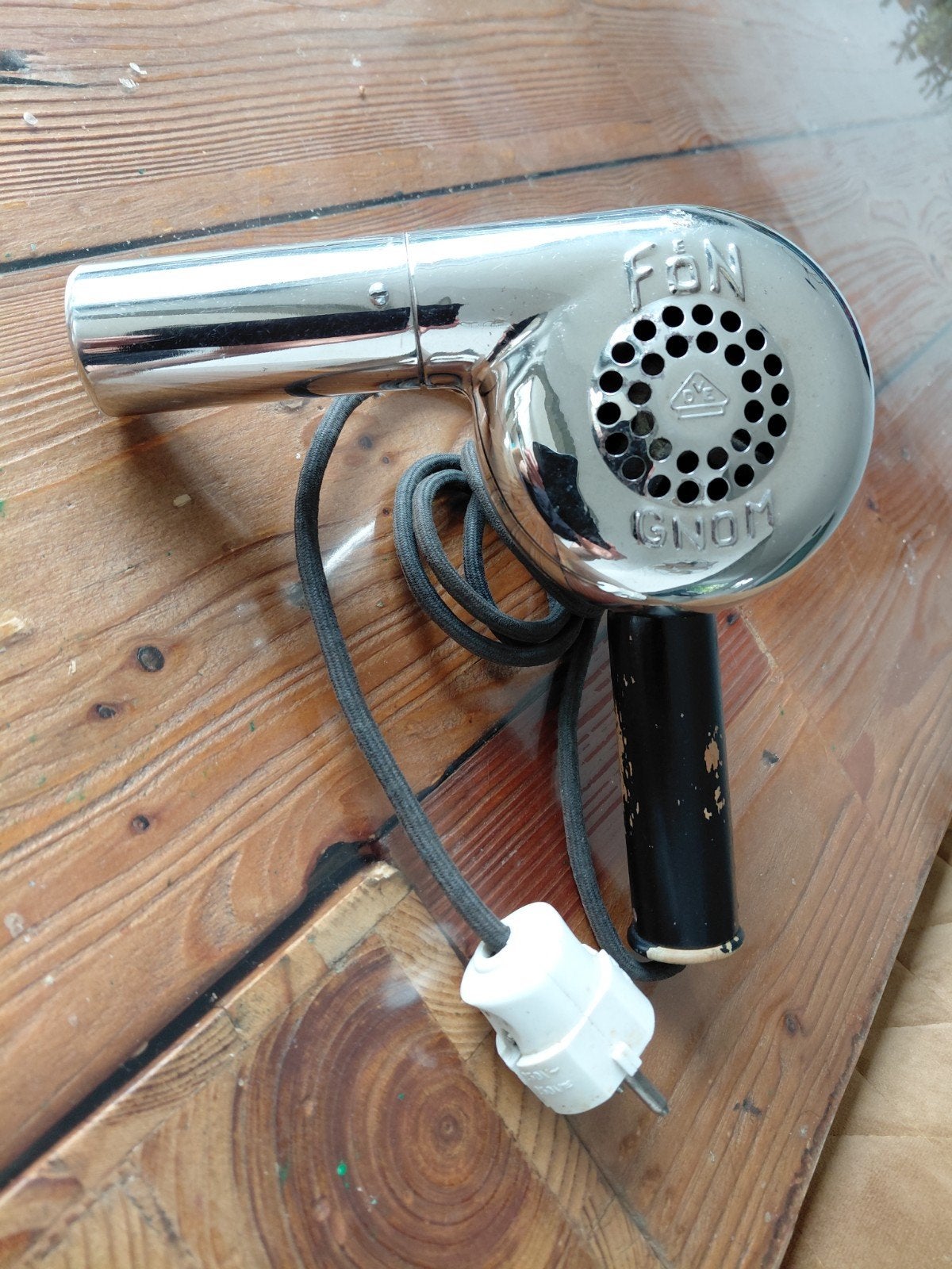Vintage FØN G1011 Haardroger - Chroom, Jaren '50/'60, Ophalen of Verzenden