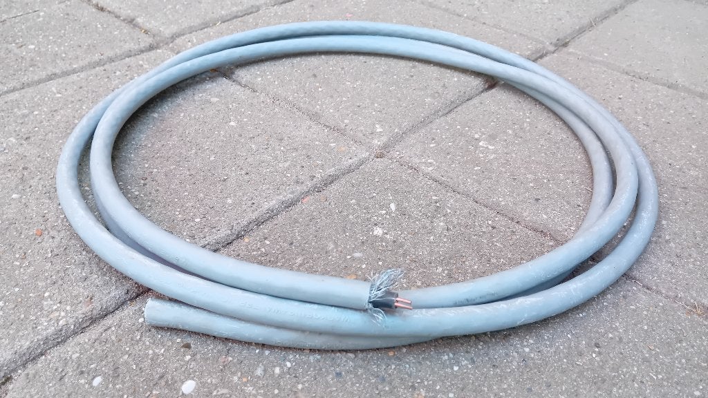 YMvK kabel, 2 aders (3,7 m), Ophalen, Gebruikt, Overige merken, Kabel of Snoer