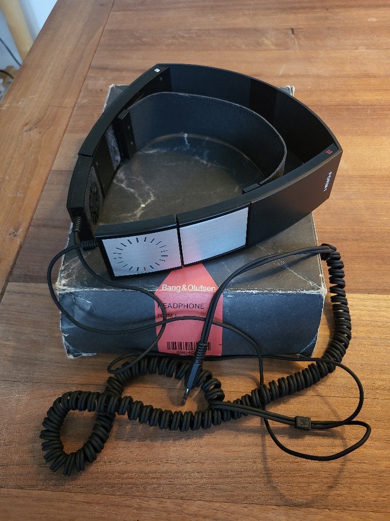 Vintage Bang & Olufsen (B&O) Form 1 Koptelefoon, Gebruikt, Zilver, On-ear, Ophalen of Verzenden