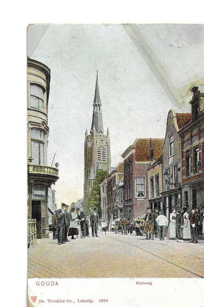 gouda  1904  kleiweg, Verzenden, Voor 1920, Gelopen, Zuid-Holland
