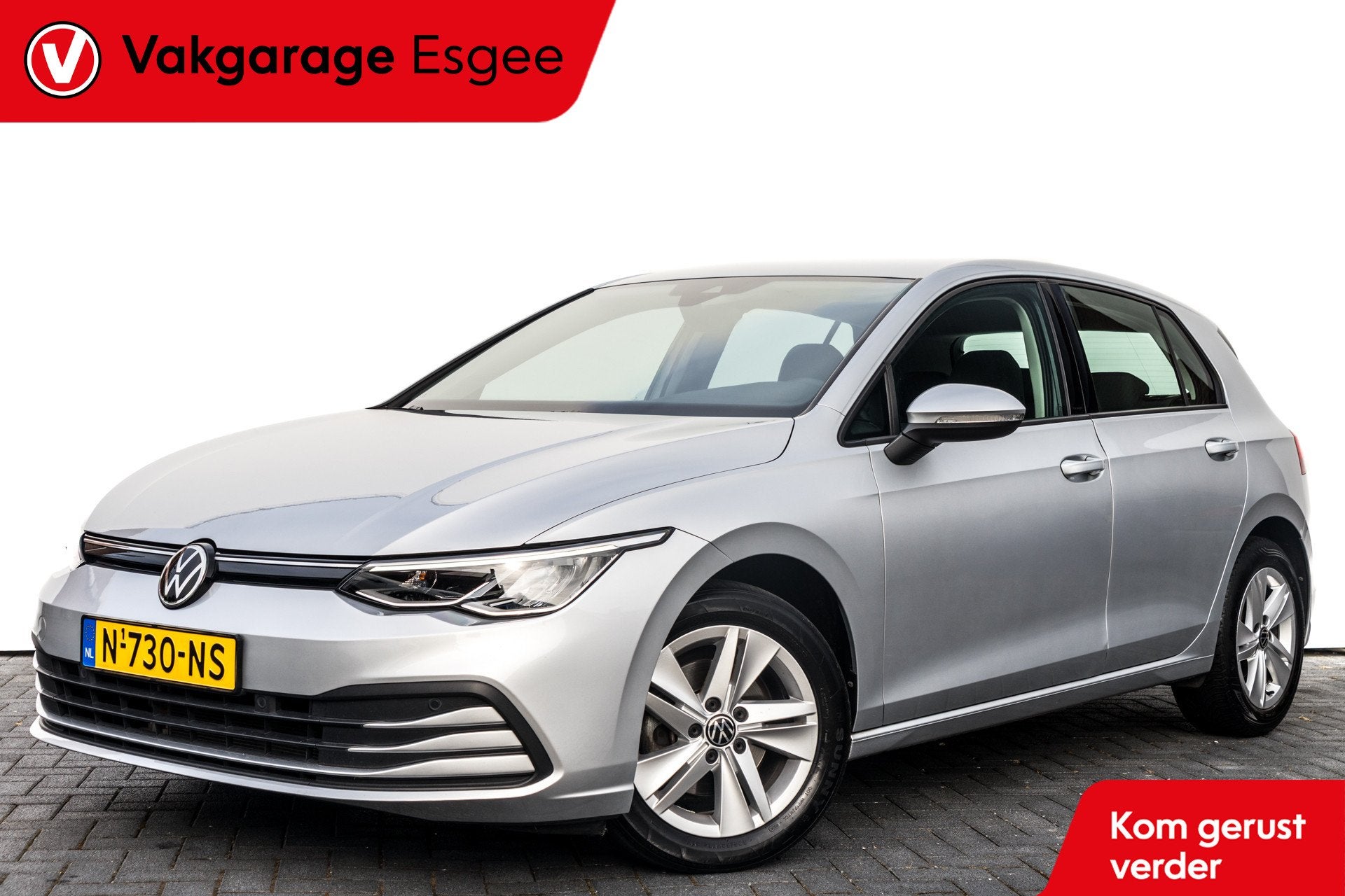 Volkswagen Golf 8 1.0 TSI Golf | Rijklaar | Digitaal instrum, Auto's, 1160 kg, Stof, Gebruikt, Met garantie (alle)