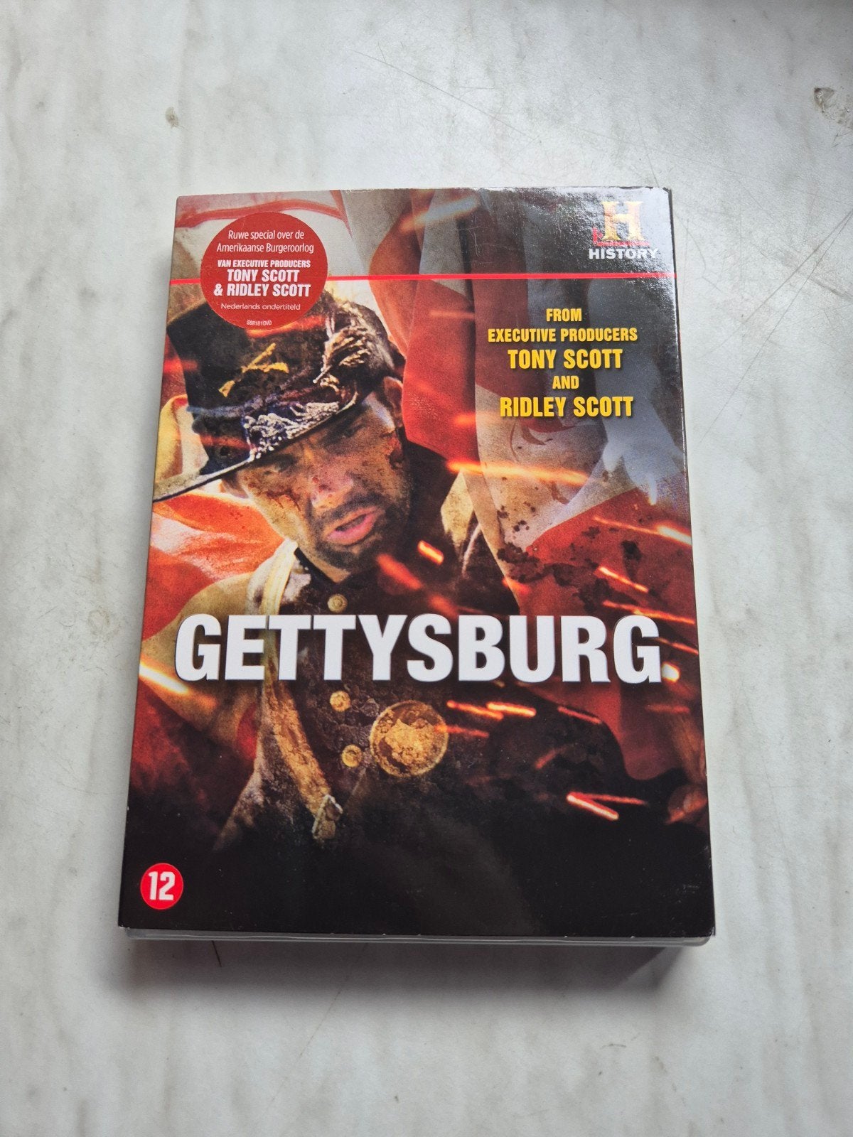 Gettysburg DVD - Special over Amerikaanse Burgeroorlog, Cd's en Dvd's, Nederlands, Ophalen of Verzenden, Zo goed als nieuw, Vanaf 12 jaar