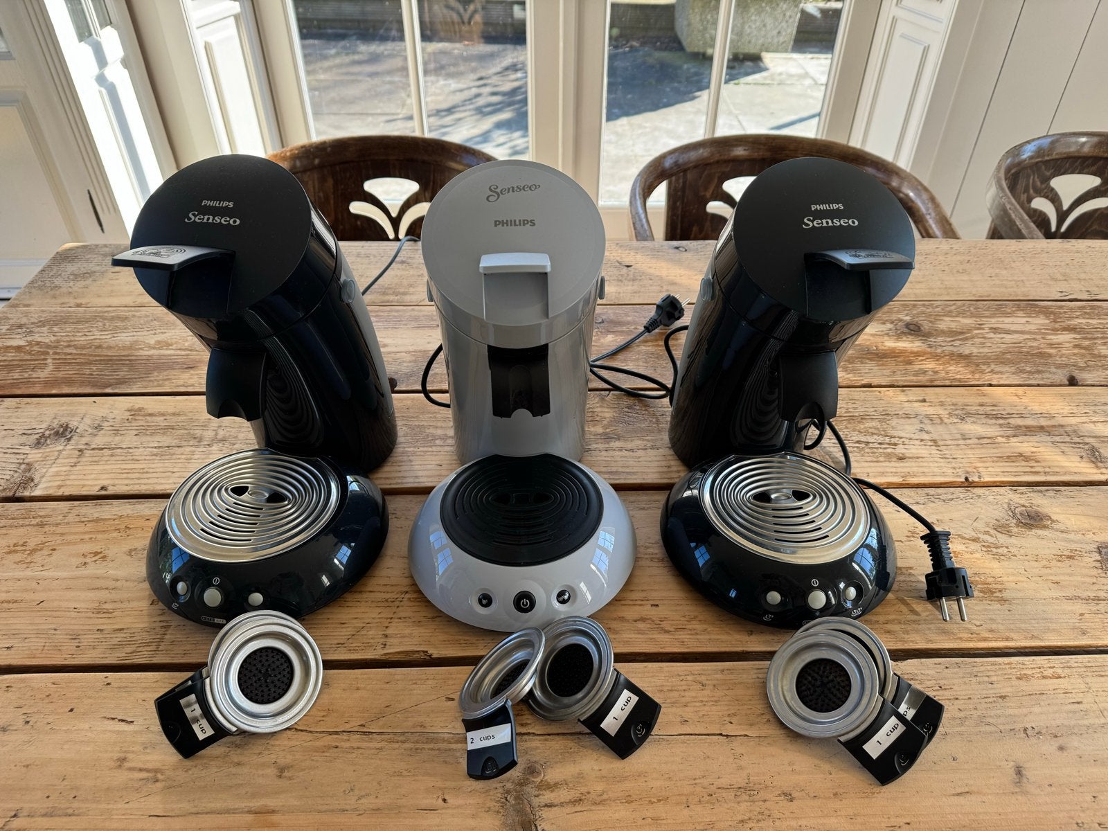 Senseo koffiezetapparaat - Gebruikt maar super goed, Ophalen, Gebruikt, Koffiemachine, Koffiepads en cups