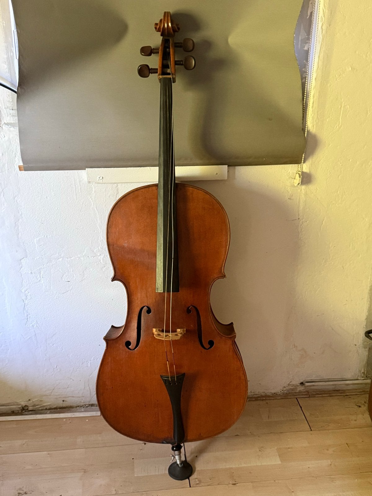 Prachtige oude cello met strijkstok, Ophalen, Gebruikt, 4/4-cello