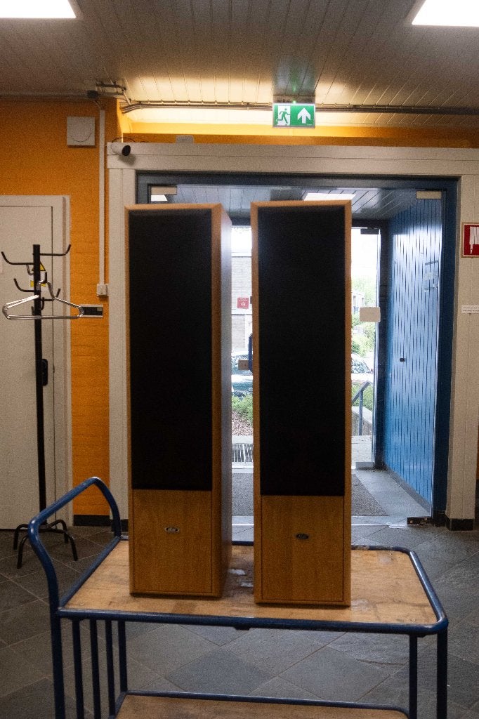 2 Eltax Symphony 8.2 boxen, Vloerstaande luidspreker, Gebruikt, 60 tot 120 watt, Ophalen