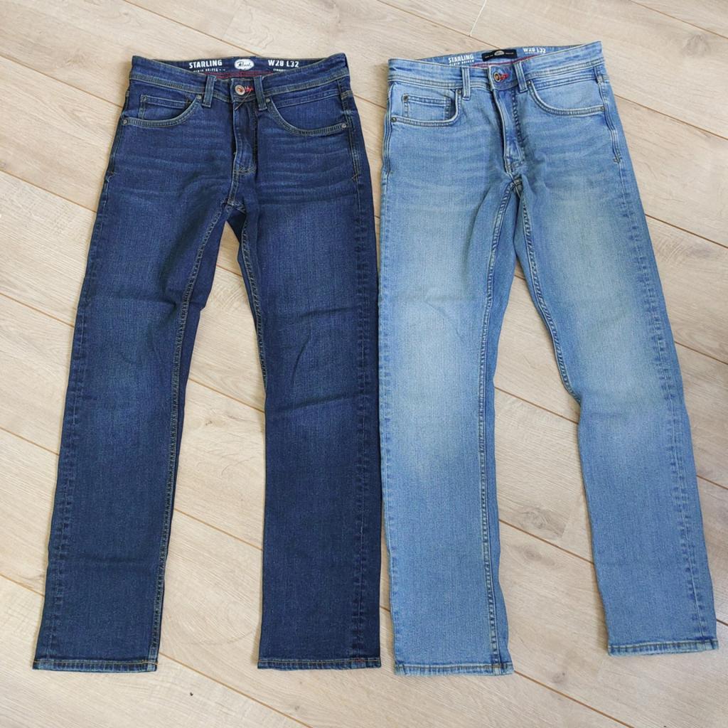 2 Petrol spijkerbroeken, Ophalen of Verzenden, Zo goed als nieuw, Maat 46 (S) of kleiner, Blauw