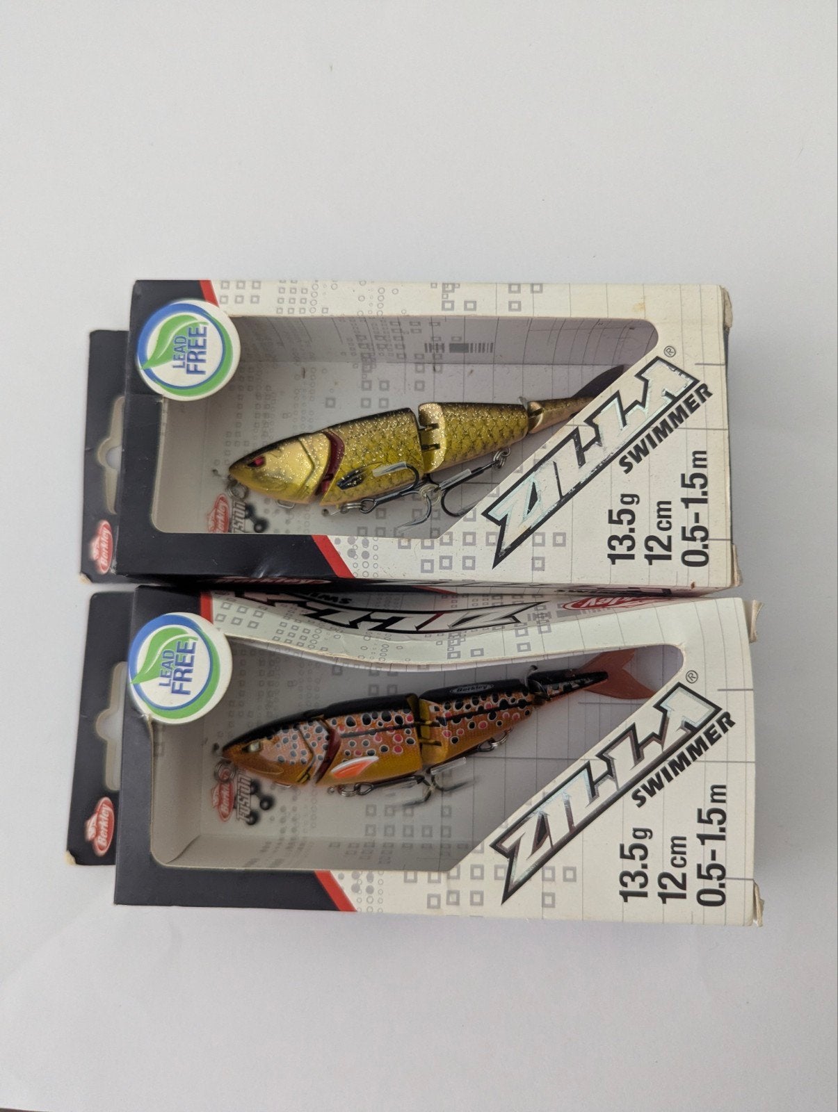Twee Berkley Zilla Swimmer Swimbait kunstaas 12cm 13.5g, Ophalen of Verzenden, Nieuw, Kunstaas