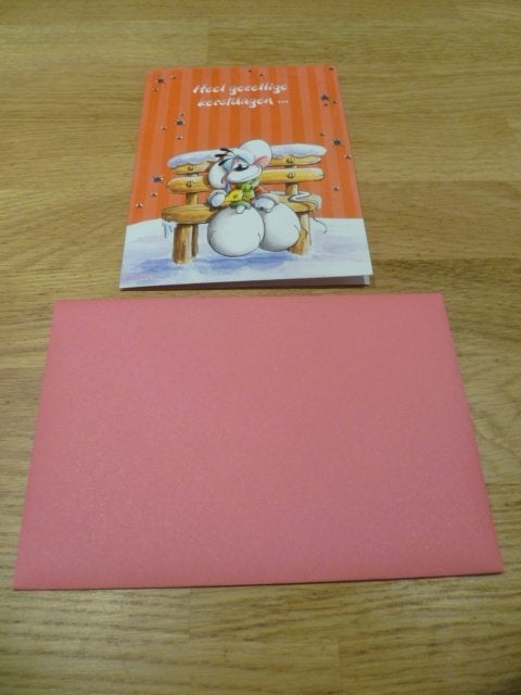 Diddl Kerst kaart + env. : Heel gezellige kerstdagen .nieuw, Verzamelen, Ophalen of Verzenden, Diddl, Nieuw, Papier, Kaart of Schrift