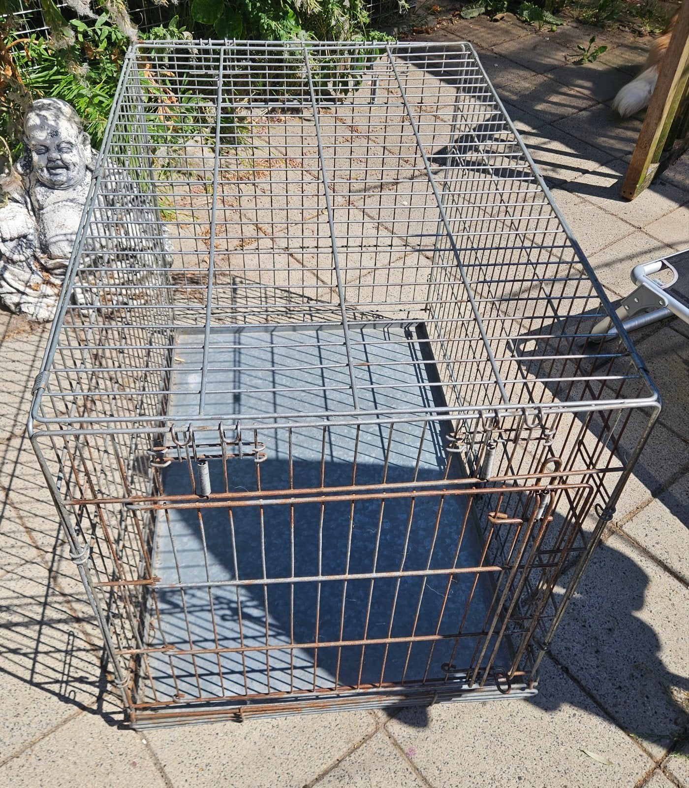 Grote metalen hondenbench 91x62x67, Dieren en Toebehoren, Hondenhokken, Ophalen, Gebruikt, 75 tot 110 cm, Minder dan 65 cm