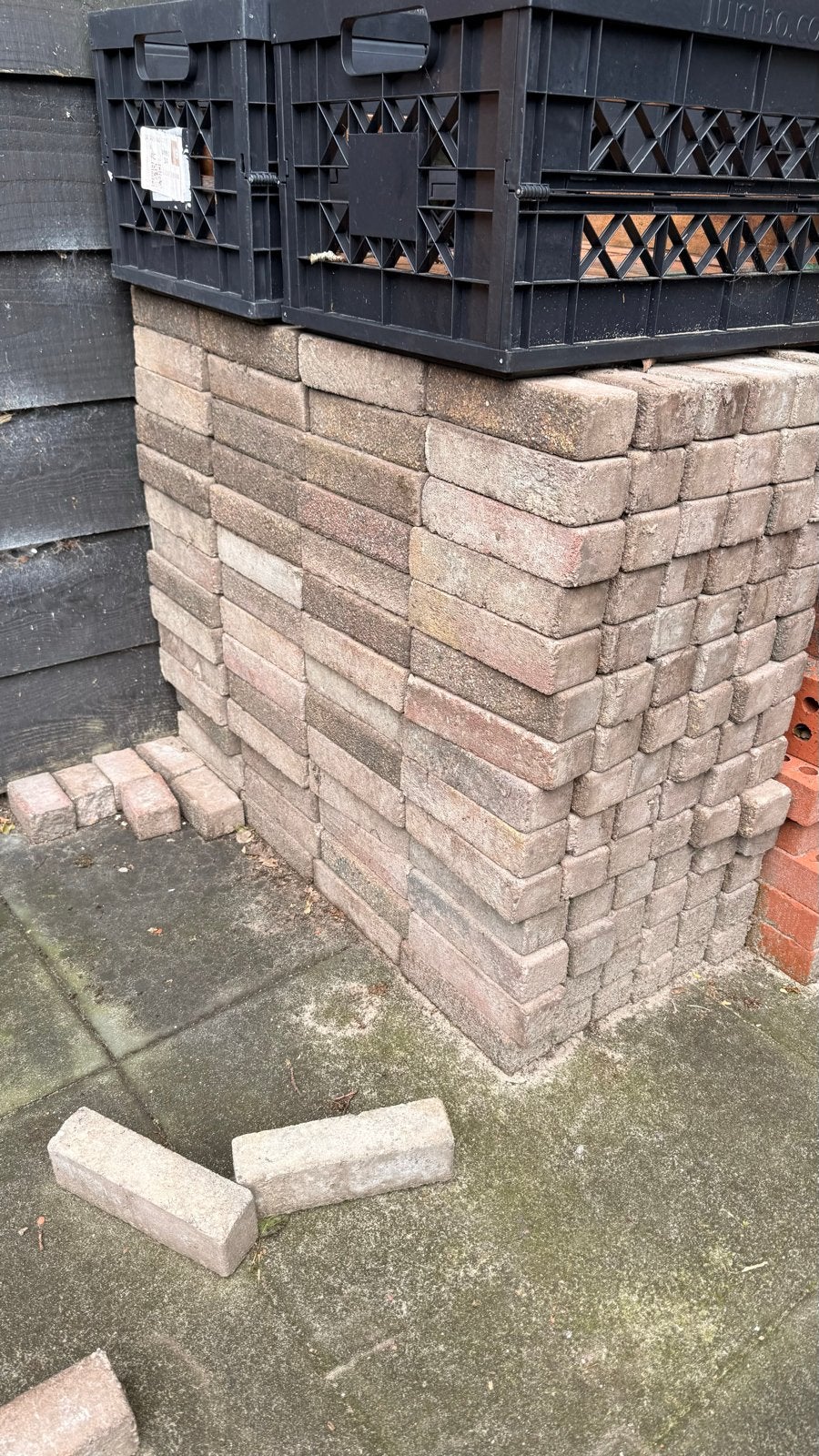 GRATIS  Klinkers - Ideaal voor Tuinpad of Terras, Tuin en Terras, Ophalen, Gebruikt, Klinkers, 10 m² of meer
