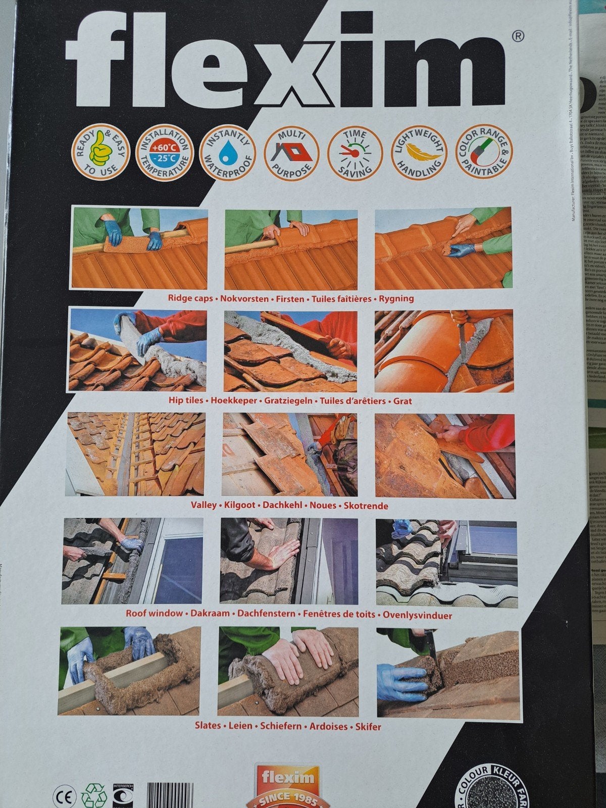 Flexim dakmortel - 6 stuks, Overige materialen, Overige typen, Nieuw, Ophalen of Verzenden