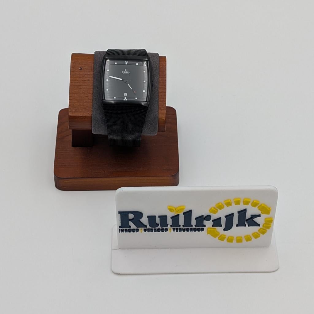 OBAKU Denmark horloge black metal - Nette staat, Ruilrijk, Zo goed als nieuw, Info@ruilrijk.nl, Neerstraat 60, 6041 KD Roermond