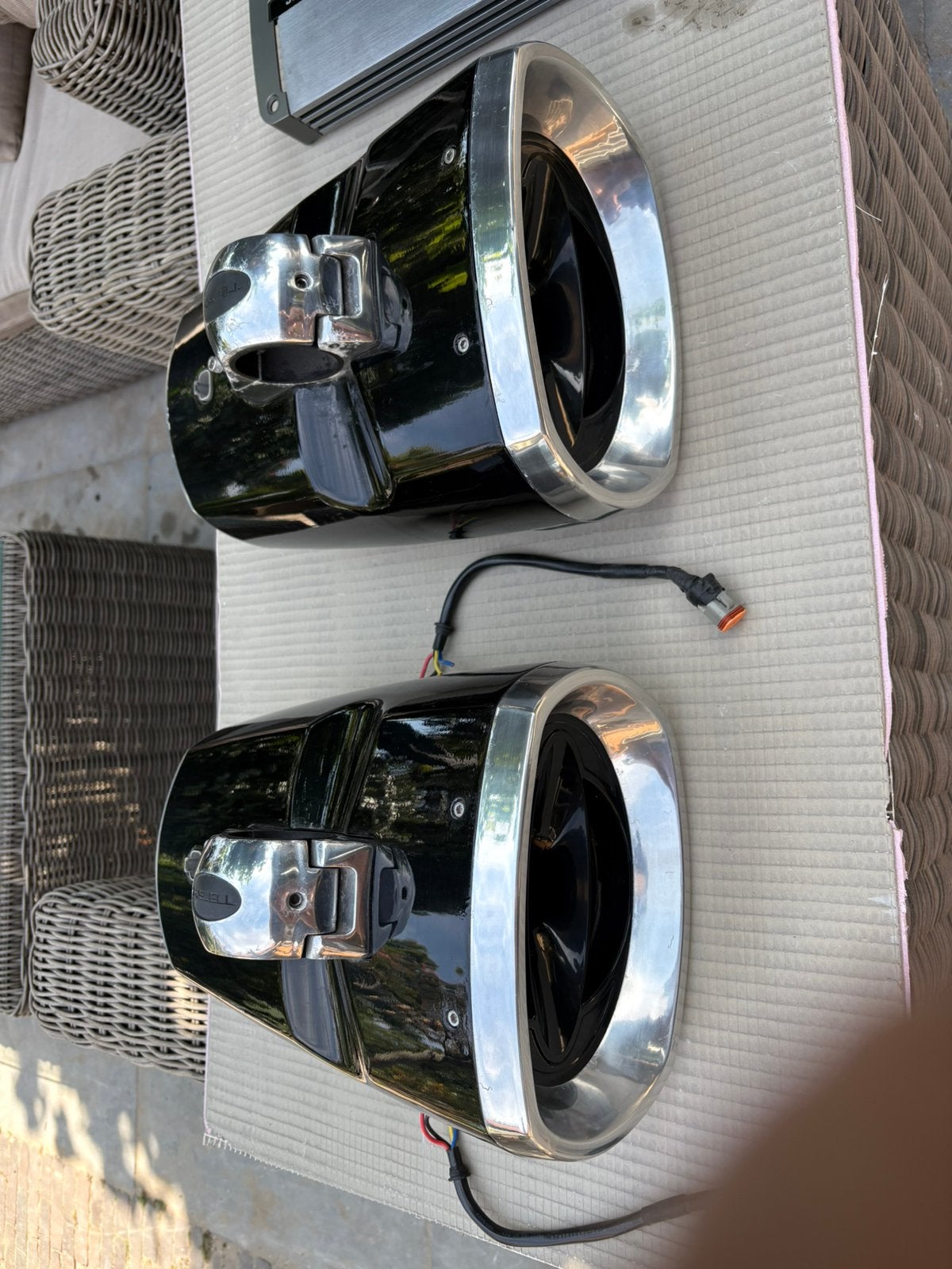 Roswell Marine Speakerset met Impact JK 904 Versterker, Gebruikt, Speakerset, Waterdicht, Ophalen