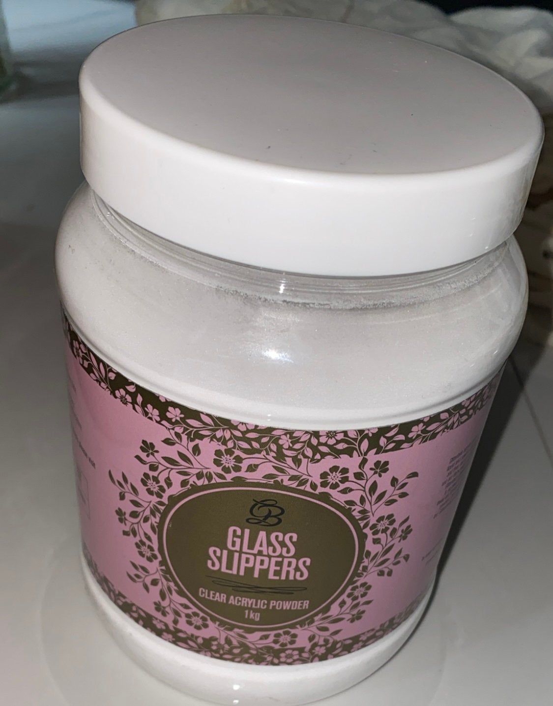 Glitterbels 1kilogram nieuw glass slippers clear acryl nagel, Ophalen of Verzenden, Nieuw, Overige typen