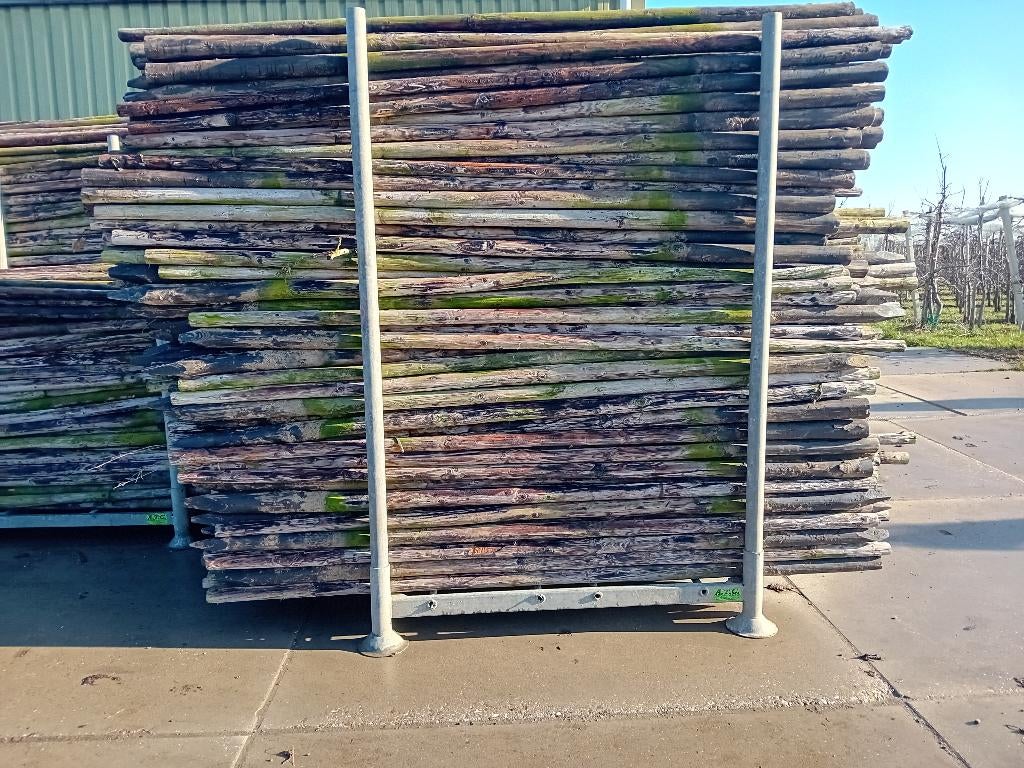 boompalen heiningpalen weidepalen afrasteringspalen, Tuin en Terras, Ophalen, Gebruikt, 180 tot 250 cm, Palen