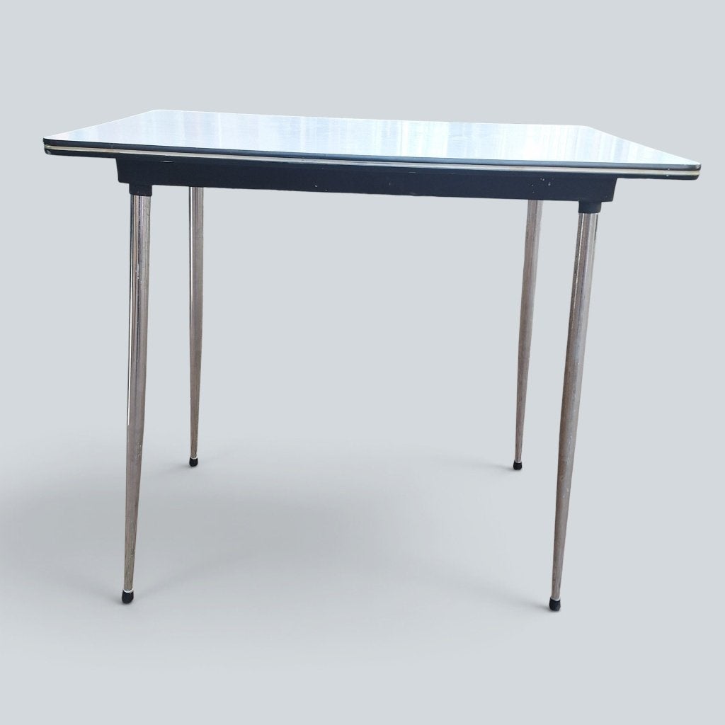 Retro formica tafel met chromen poten, Ophalen, Huis en Inrichting