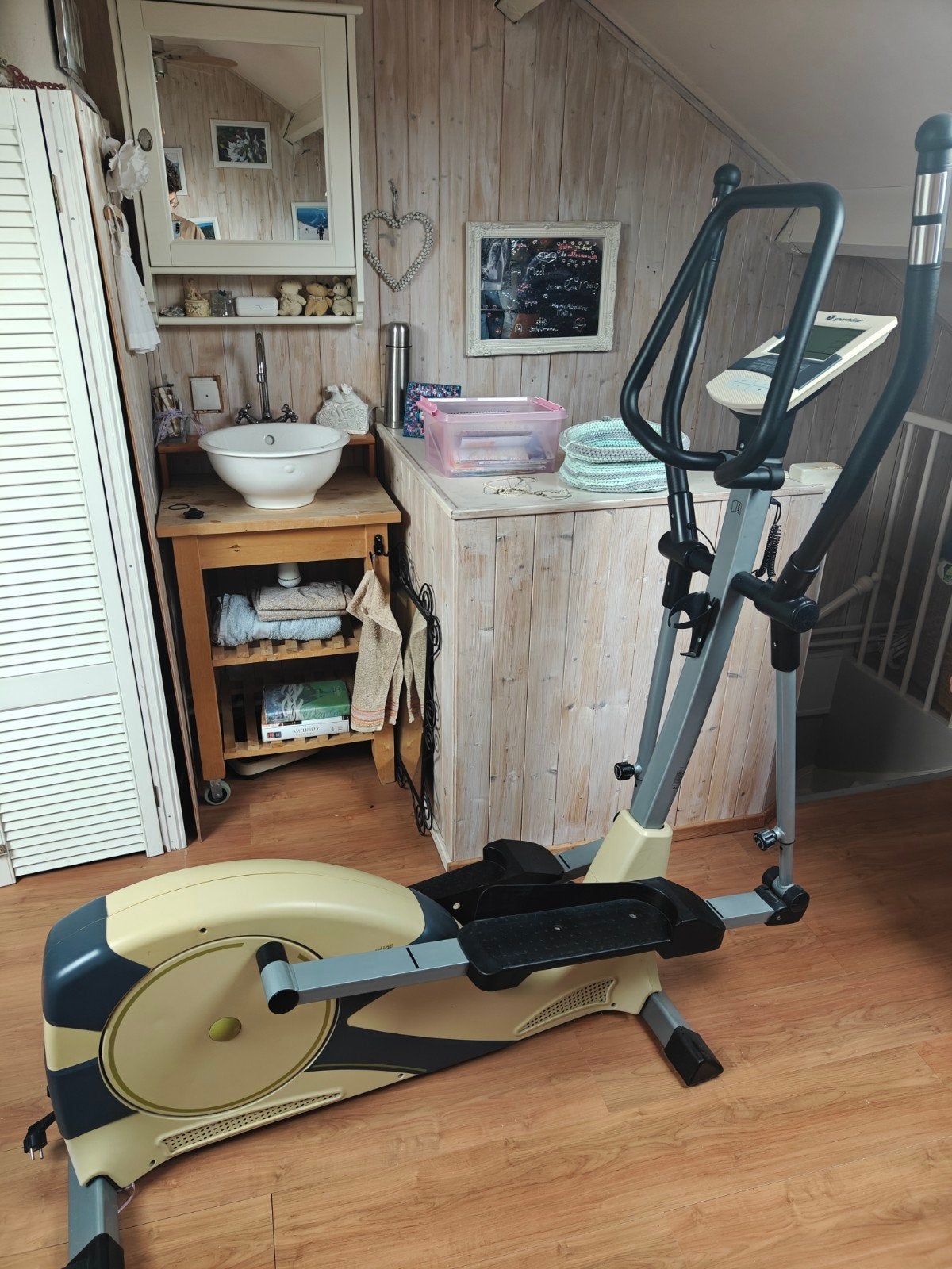 Crosstrainer sportsline, Sport en Fitness, Ophalen, Kunststof, Zo goed als nieuw, Crosstrainer