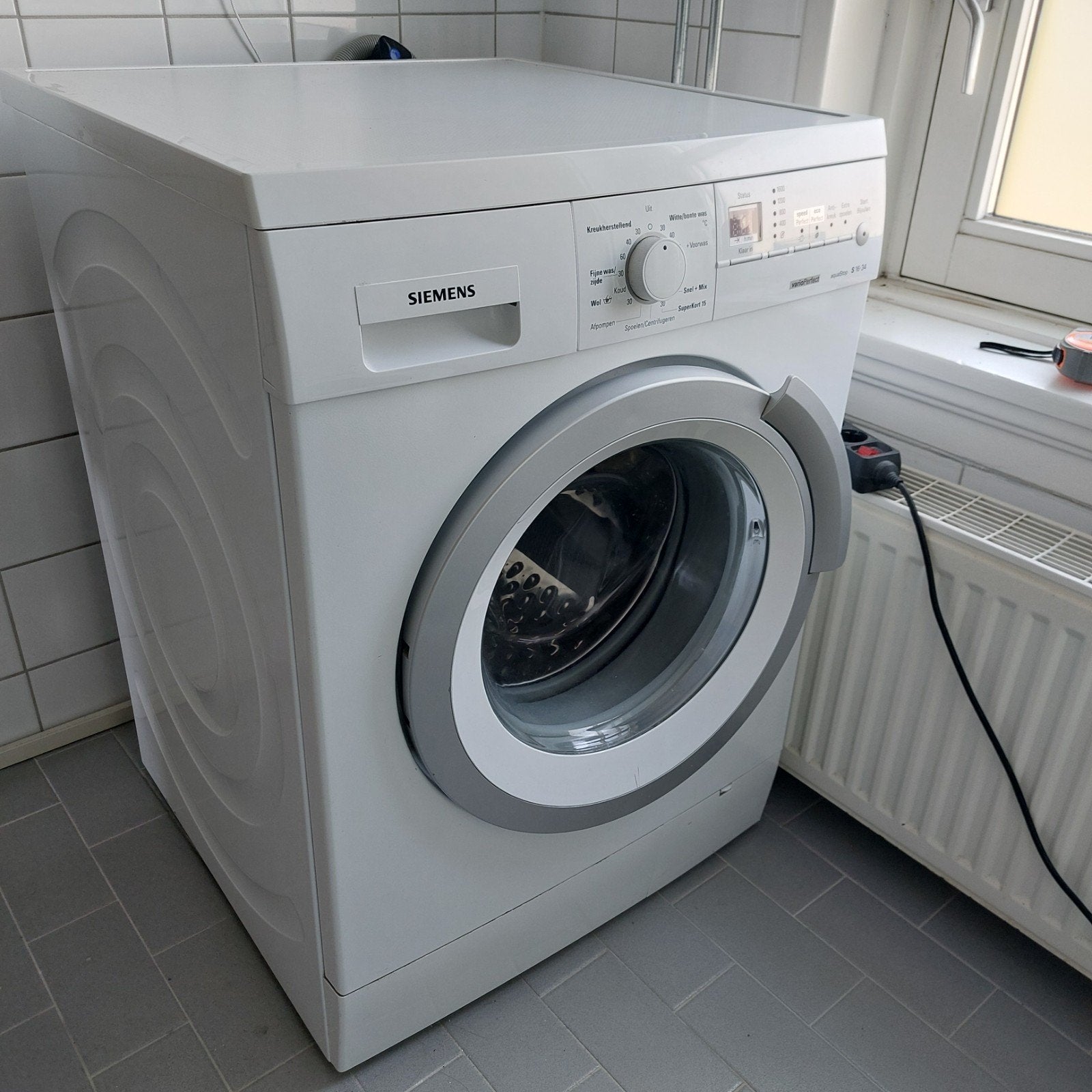 Siemens VarioPerfect S16-34 Wasmachine - 8kg, 1600 toeren, Witgoed en Apparatuur, Wasmachines, Ophalen, Gebruikt, 8 tot 10 kg