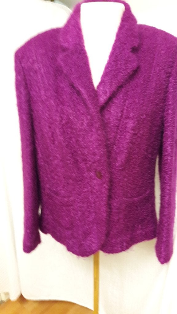 Claudia Strater, jas, mohair en wol, maat 46, Kleding | Dames, Ophalen of Verzenden, Zo goed als nieuw, Maat 46/48 (XL) of groter