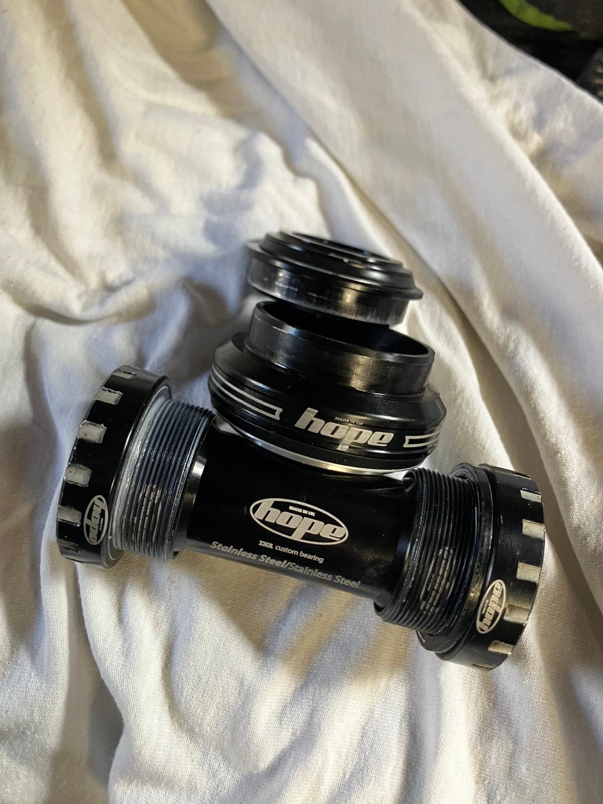 Hope bottom bracket, trapas bb bsa 24mm shimano hollowtech, Fietsen en Brommers, Ophalen of Verzenden, Zo goed als nieuw, Mountainbike