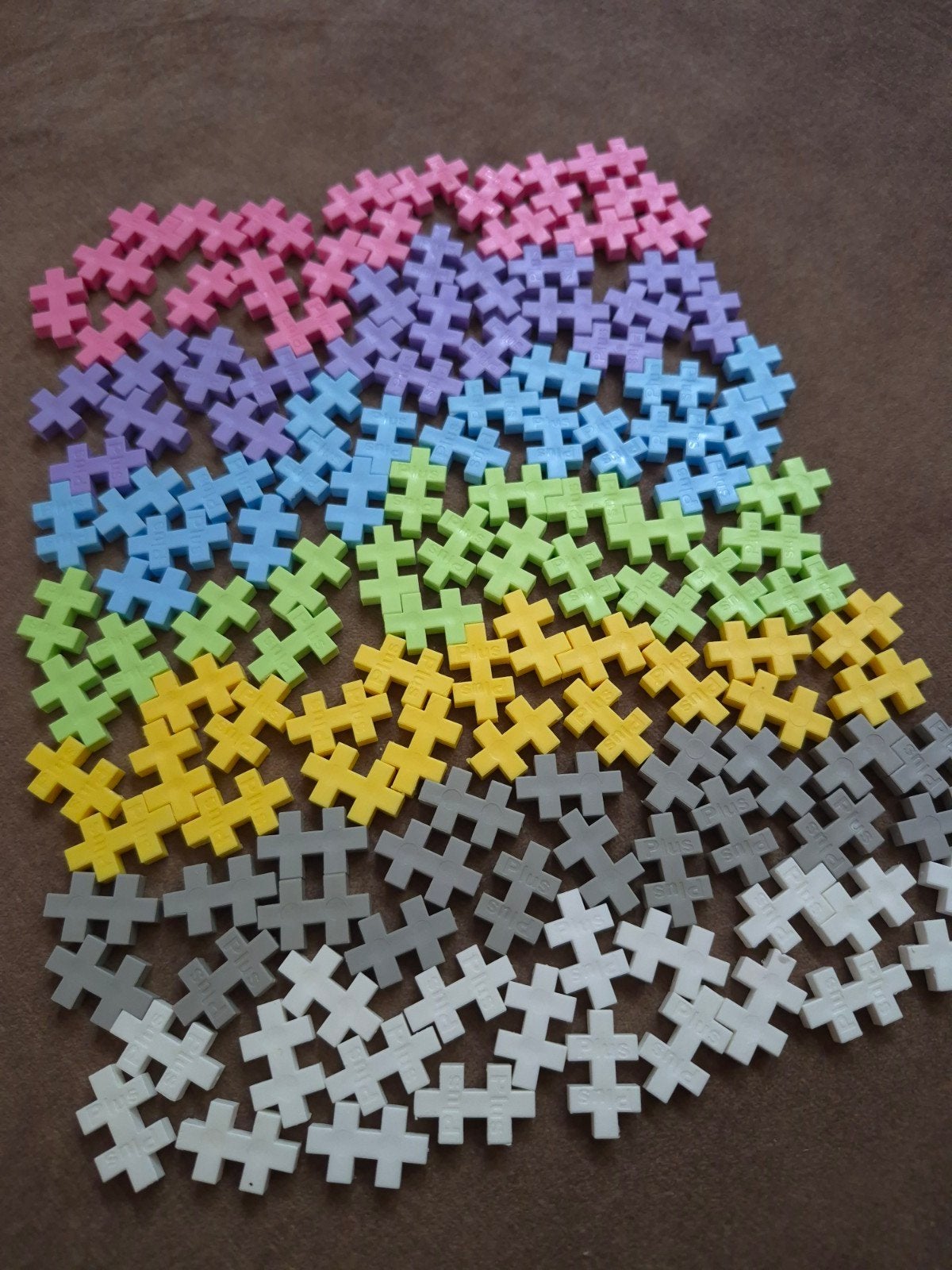 Plus-Plus bouwblokjes - pastel met grijs, Ophalen of Verzenden, Zo goed als nieuw, Overige merken