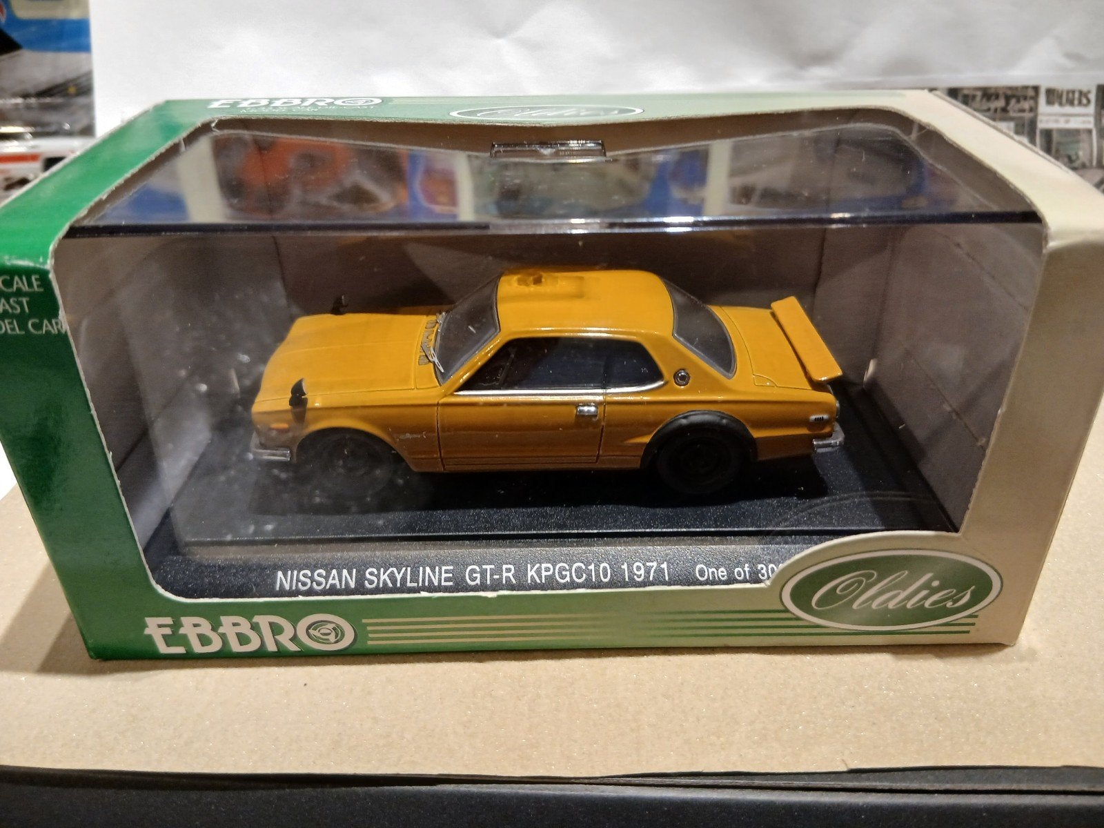 Nissan Skyline GT-R KPGC10 1971 Brown 1:43 Ebbro 583, Ophalen of Verzenden, Nieuw, Auto, Overige merken