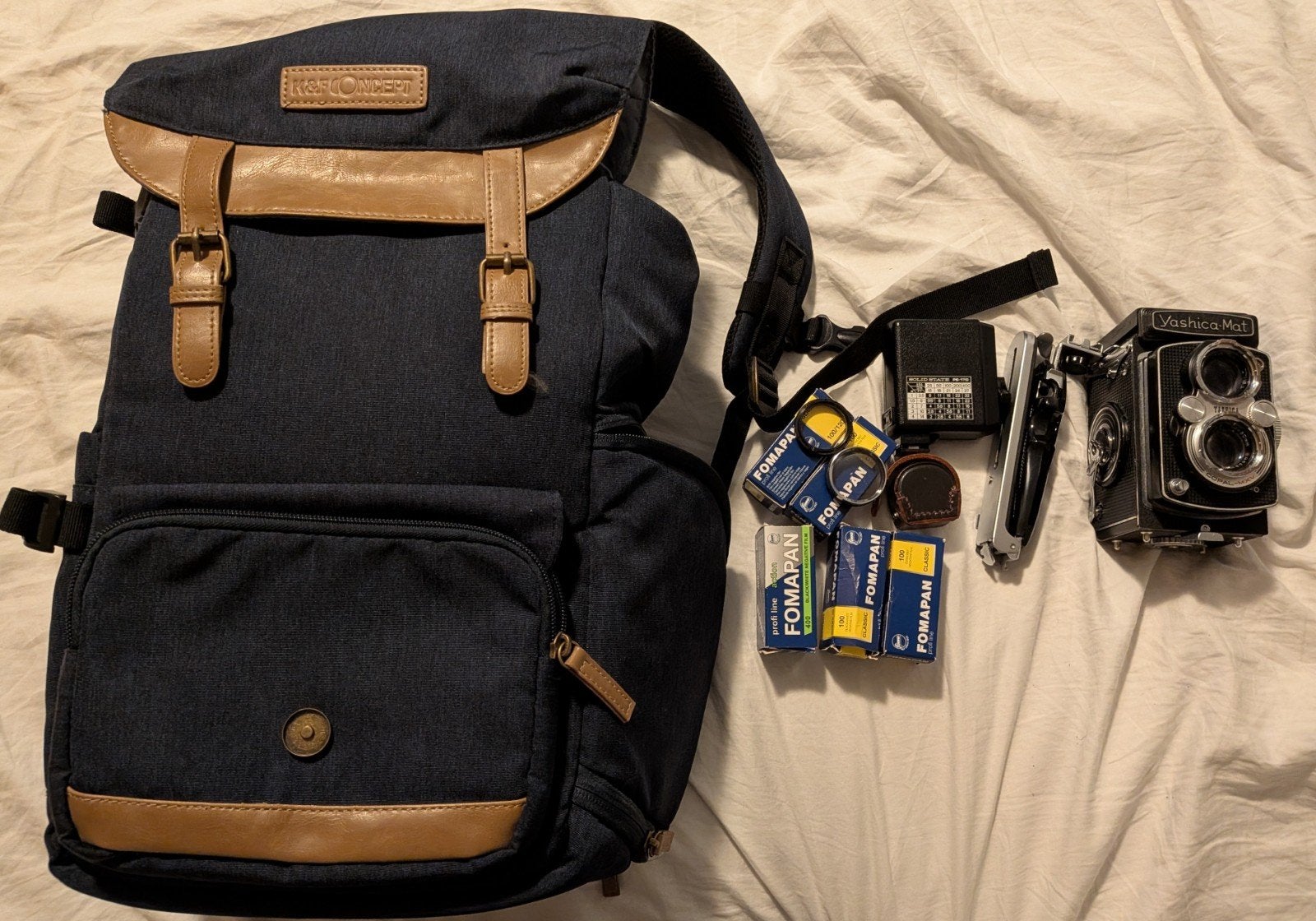 Yashica Mat kit, Ophalen of Verzenden, Gebruikt, Spiegelreflex, Overige Merken