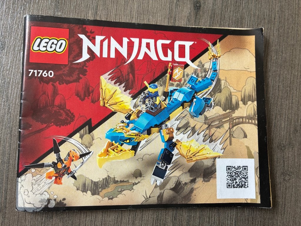 Lego Ninjago Jay’s Thunder Dragon #71760 (2022), Ophalen, Lego, Zo goed als nieuw, Inclusief instructies