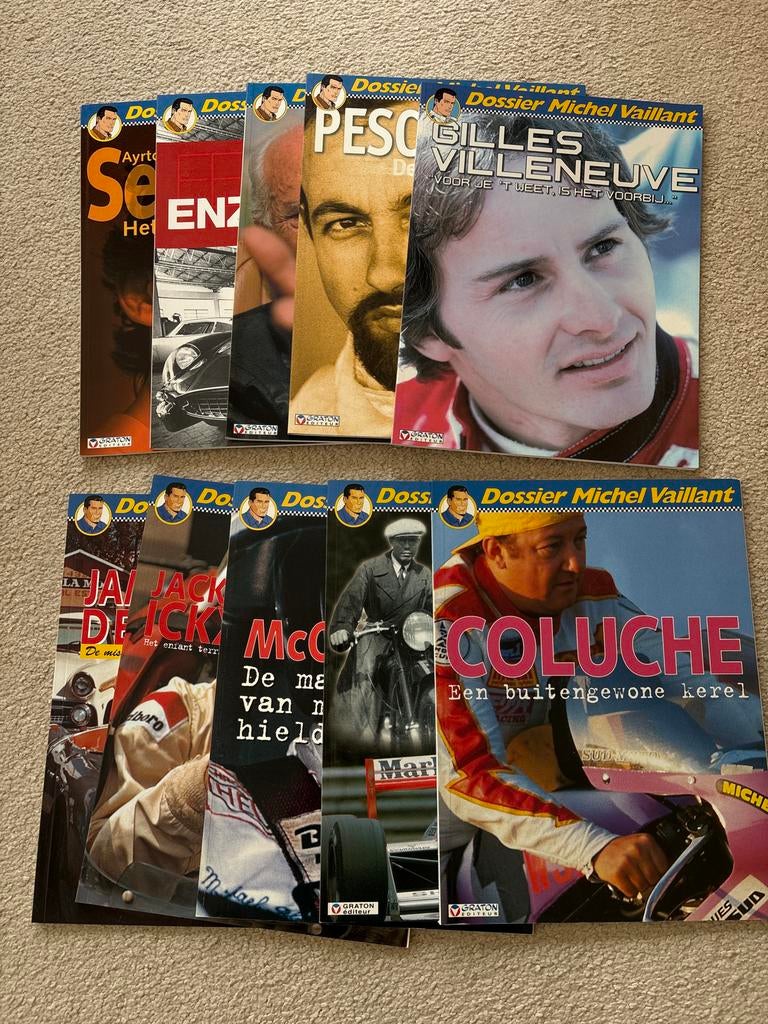 10 x Dossier Michel Vaillant, Ophalen, Gelezen, Algemeen