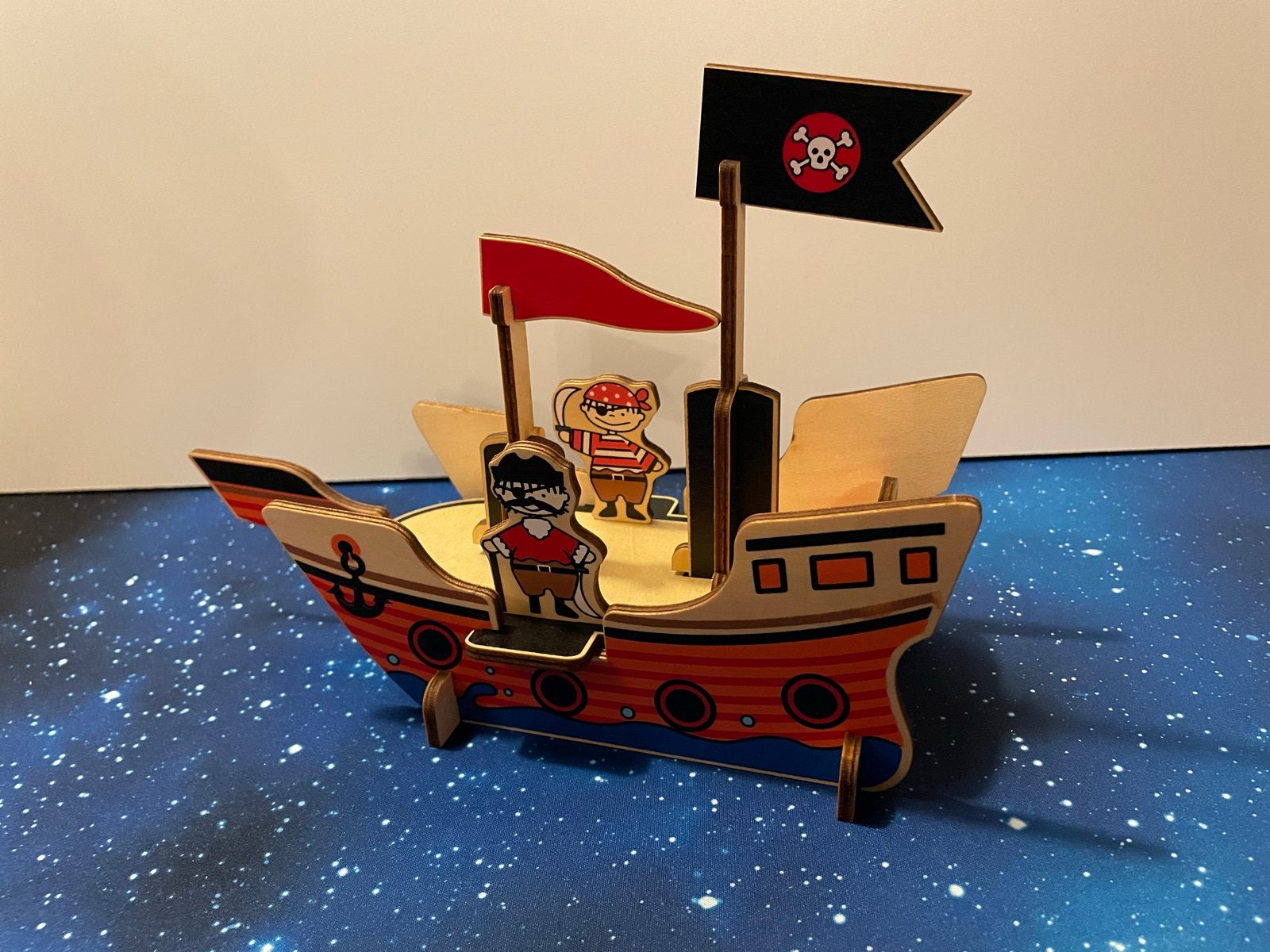 Houten Piratenschip en Balansspel, Ophalen of Verzenden, Zo goed als nieuw, Overige typen