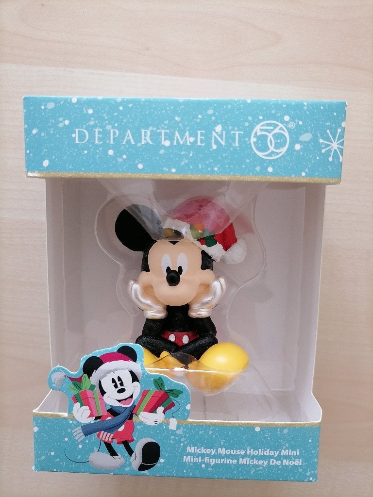 Disney - Mickey Mouse kerstbeeldje, Ophalen of Verzenden, Mickey Mouse, Nieuw, Beeldje of Figuurtje