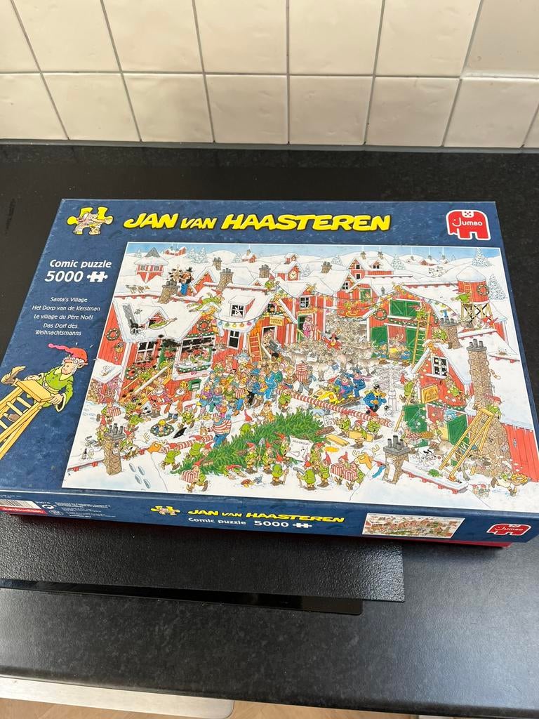 Jan van haasteren puzzel 5000 stukjes, Hobby en Vrije tijd, Ophalen, Meer dan 1500 stukjes, Zo goed als nieuw
