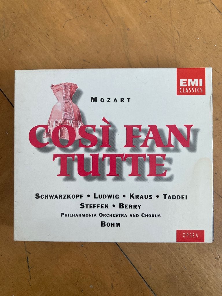Mozart Cosi Fan Tutte Bōhm, Ophalen of Verzenden, Classicisme, Gebruikt