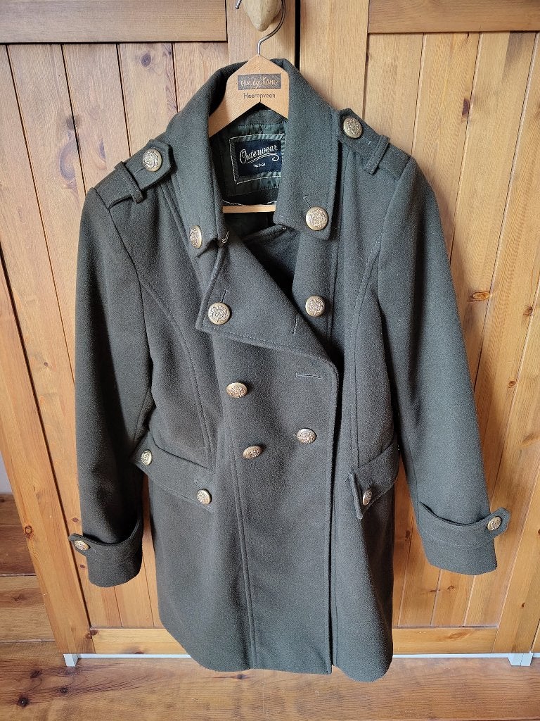 Groene winterjas van Jessica, maat M, Ophalen of Verzenden, Gedragen, Maat 38/40 (M), Groen