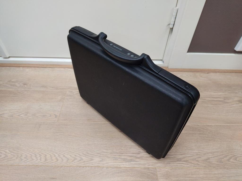 Samsonite Aktekoffer - Zwart, Hard Kunststof, Sieraden, Tassen en Uiterlijk, Koffers, Ophalen, Gebruikt, Hard kunststof, Slot