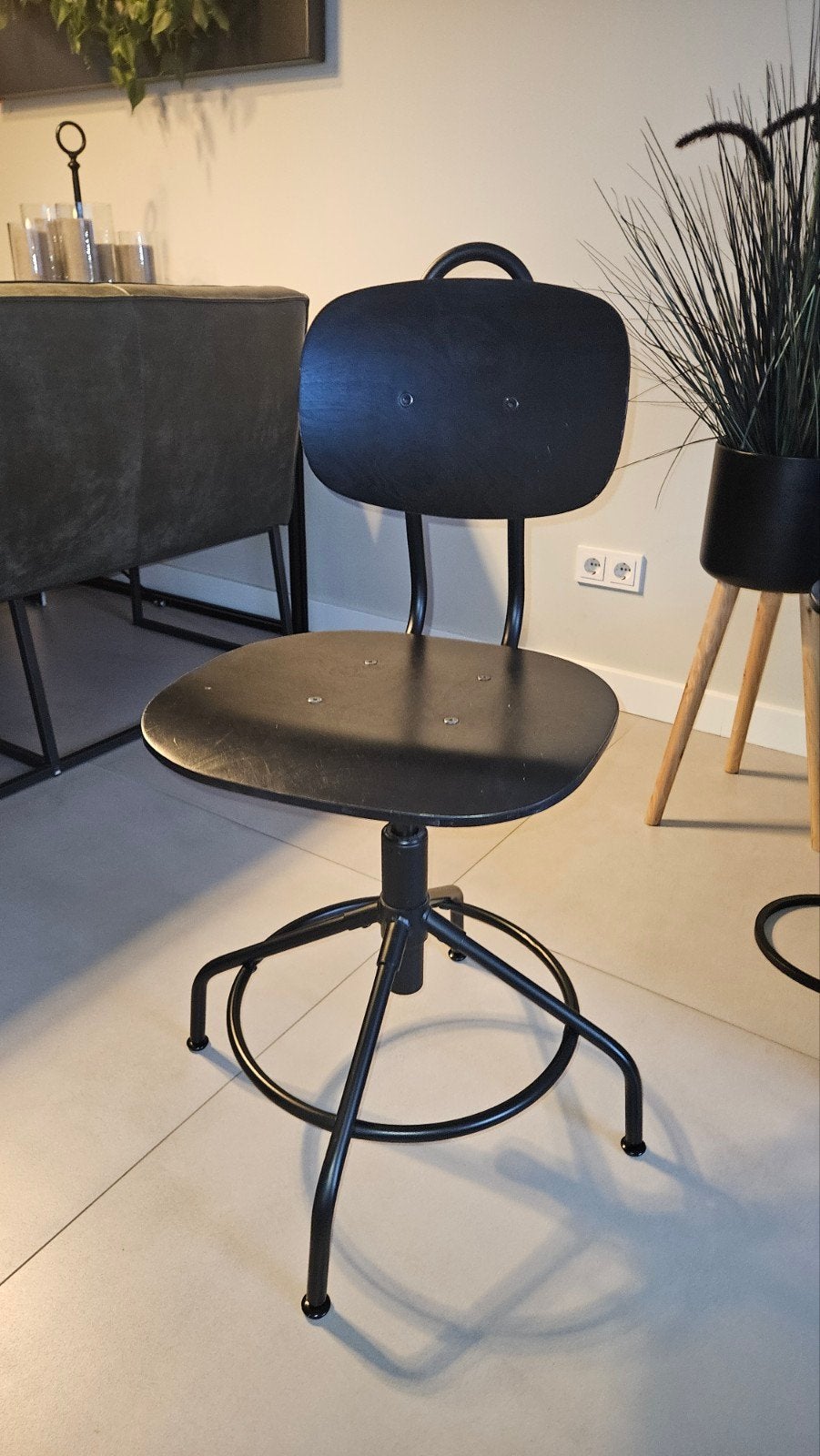 Ikea bureaustoel type Kullaberg, Ophalen, Zwart, Zo goed als nieuw, Bureaustoel
