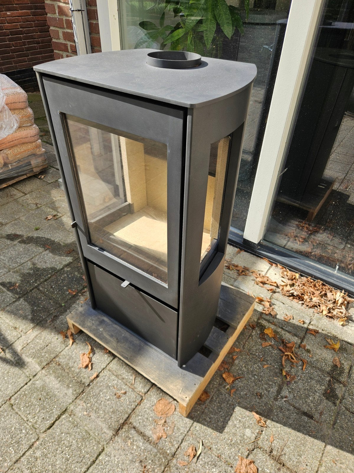 Dik Geurts Kalle houtkachel - Vrijstaande haard, Ophalen of Verzenden, Zo goed als nieuw, Vrijstaande haard, Houthaard