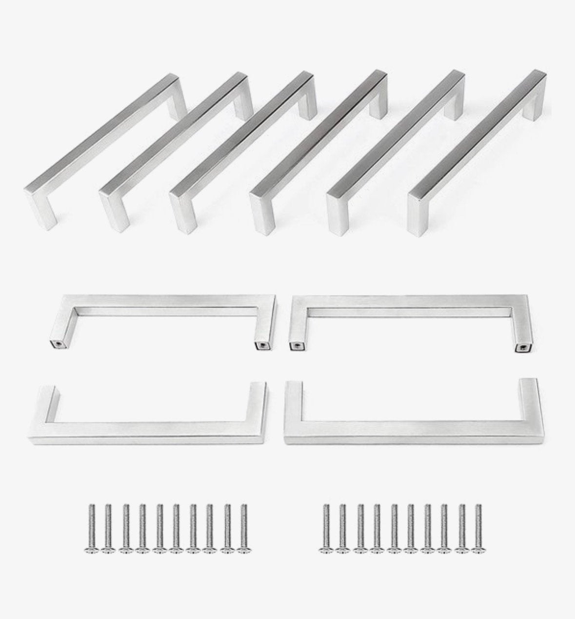 10x SensDesign RVS handgreep 128mm, Ophalen of Verzenden, Nieuw, Rvs, Klink of Kruk