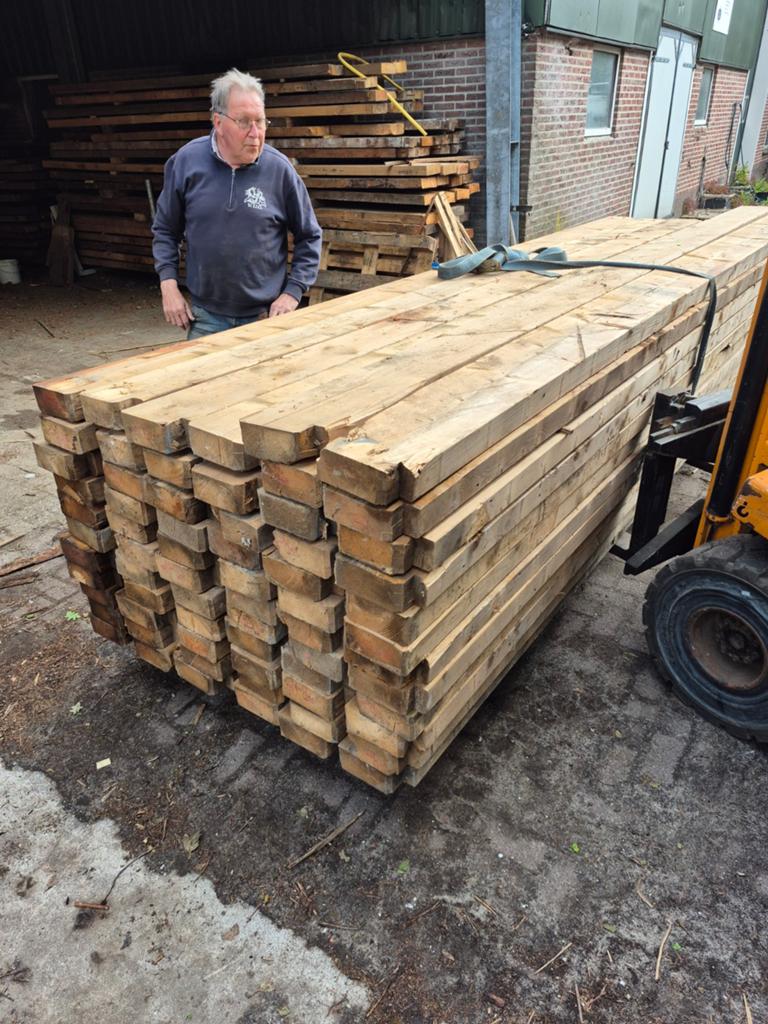 Balkhout 390x19.5x7..kosten 4.50 per strekkende meter.., Tuin en Terras, Ophalen of Verzenden, 250 cm of meer, Balken