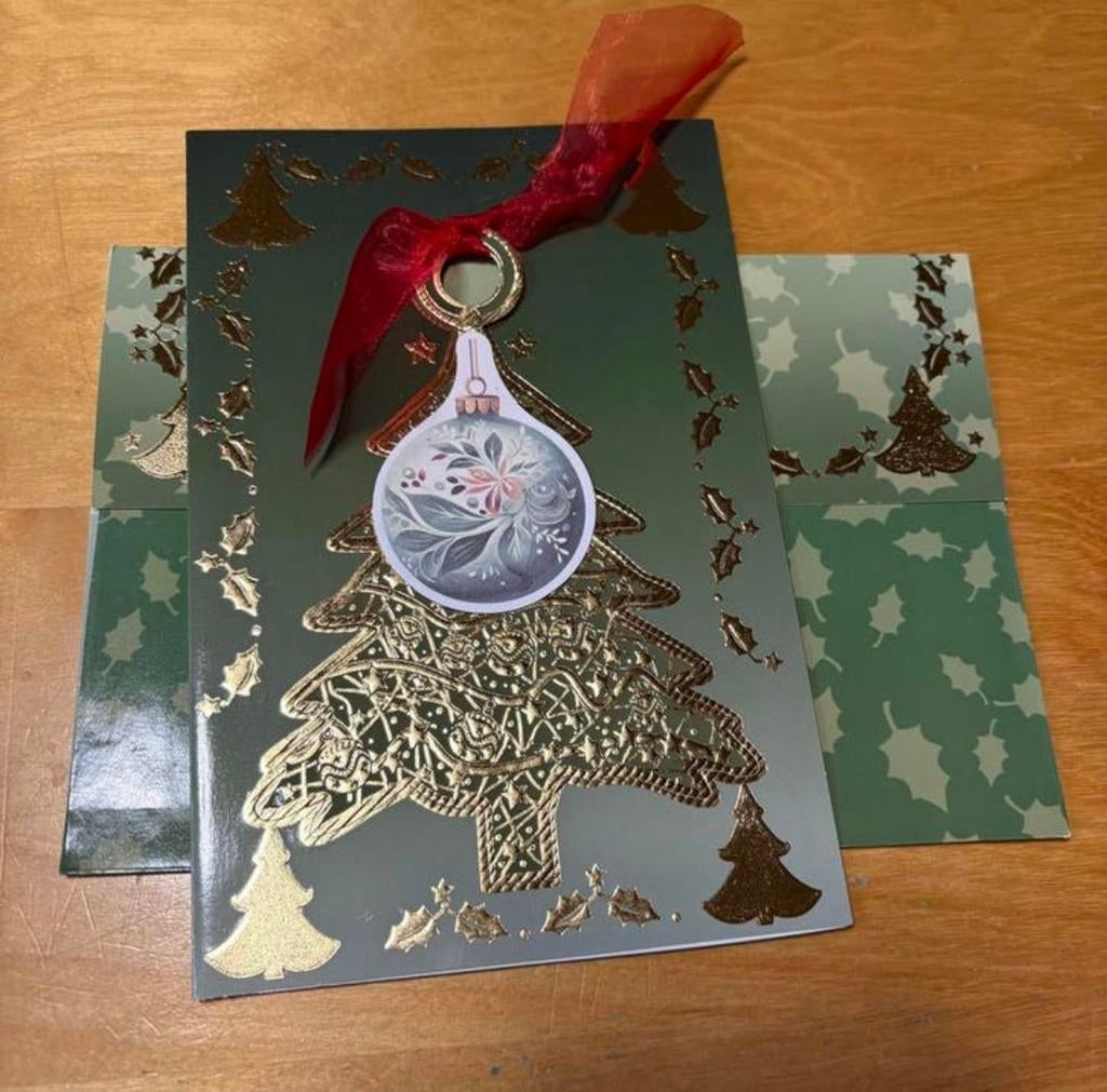 Kerstkaart met hanger 7, Ophalen of Verzenden, Zo goed als nieuw, Kerst