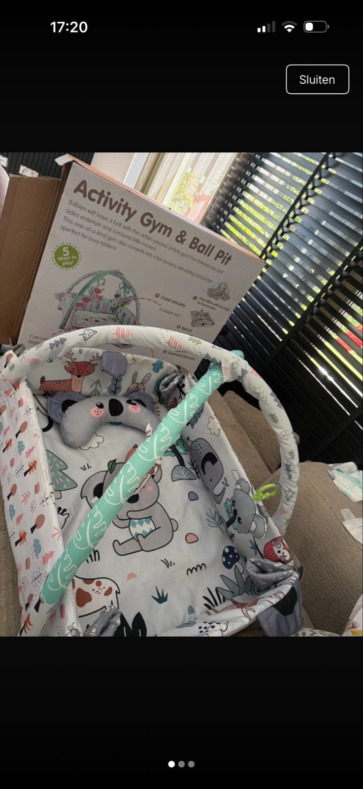 Activity Gym - Baby speelkleed, Ophalen of Verzenden, Zo goed als nieuw, Babygym