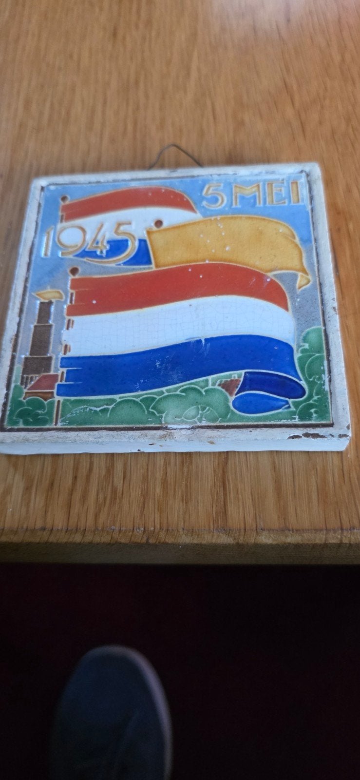 Herdenkingstegel 5 Mei Bevrijding 1945 - Westraven Utrecht, Ophalen of Verzenden